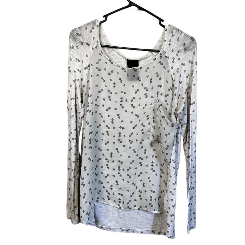 Dolan long sleeve blouse with front pocket Lightweight Anthropologie small